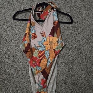 Floral Halter Swimsuit